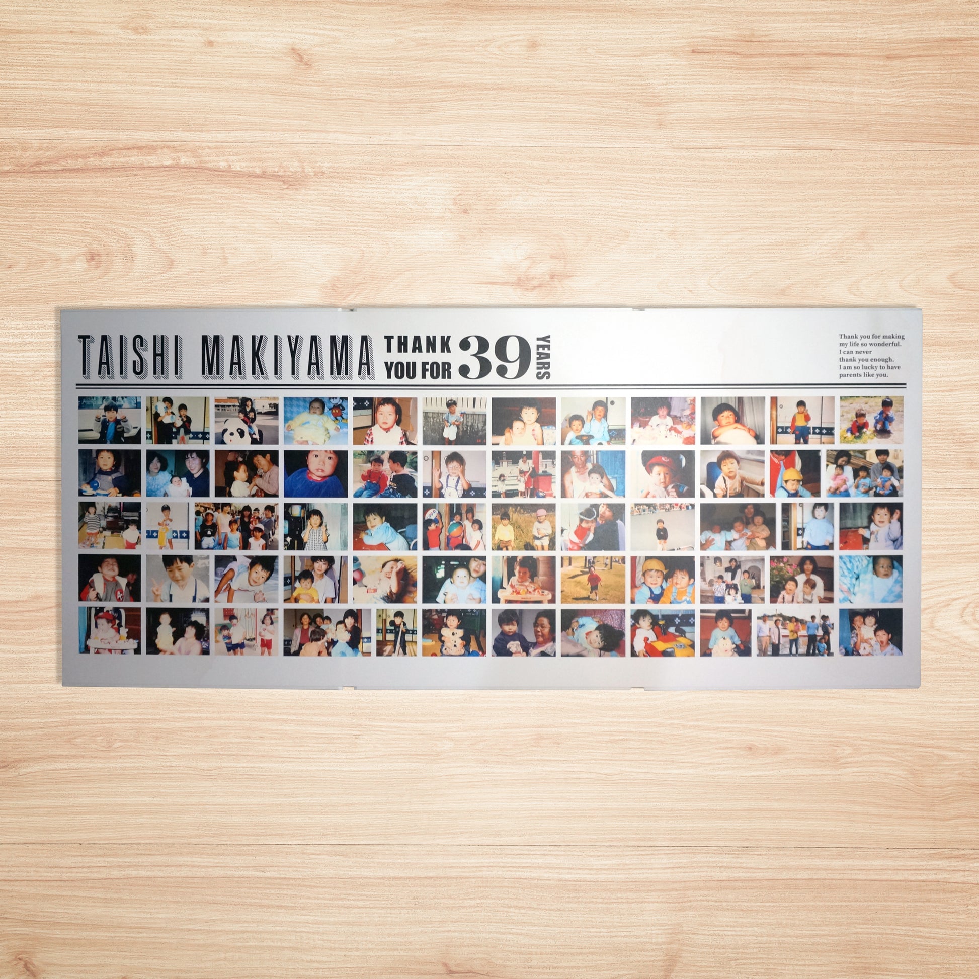 新郎新婦様セット／子育て卒業アルバム[３面開きタイプ]・結婚式のご両親への記念品